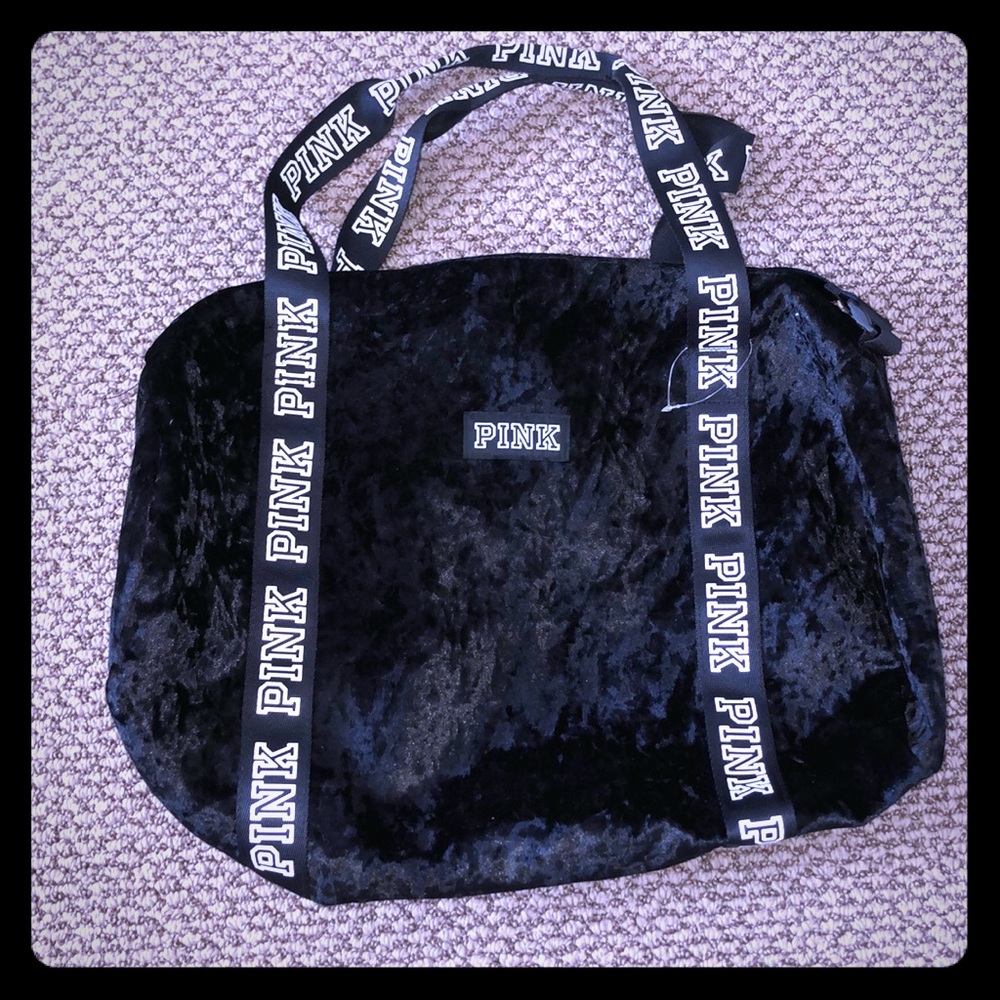 PINK Victoria Secret Velvet Duffle Bag